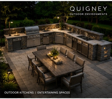 Outdoor kitchen and entertaining space design